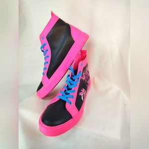 JoJo's Bizarre Adventure High Top Shoes Women's Size 8 Pink/Black GroundUp